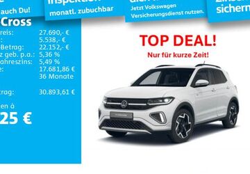 VW T-Cross 1.001 km 27.690 &euro; Hanau 63452