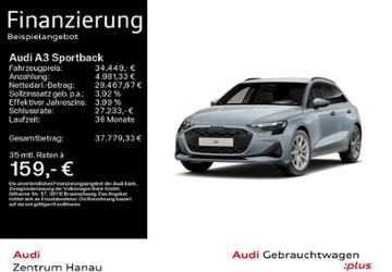Audi A3 8.200 km 34.449 &euro; Hanau 63452